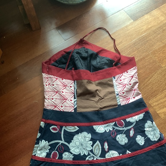 BCBG Printed Halter Flare Dress - Picture 5 of 8